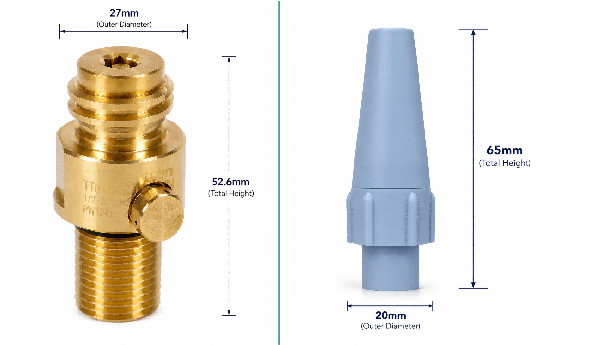 Gas cylinder accessories and nozzles