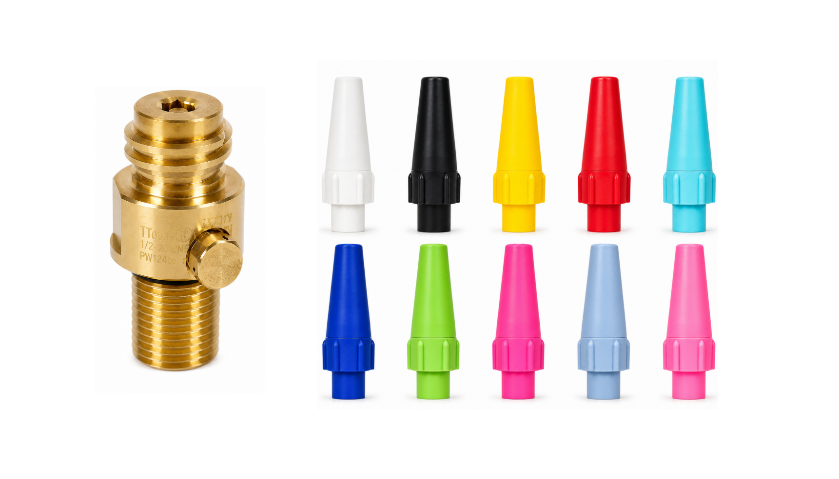 Gas cylinder accessories and components