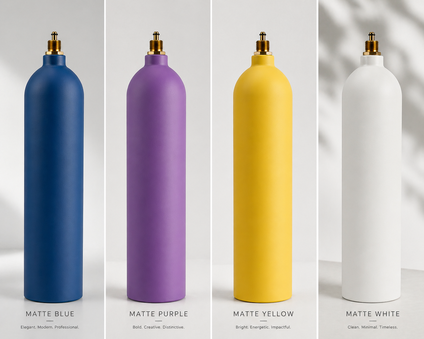 Custom branded cylinders with Pantone color matching